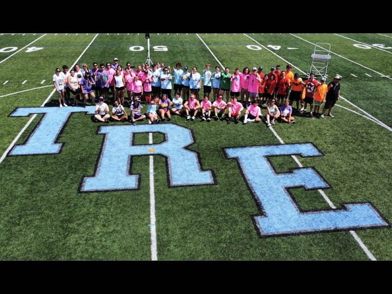 TRE Marching Band on field
