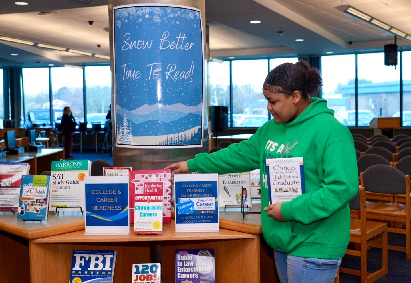 High School North has books on display