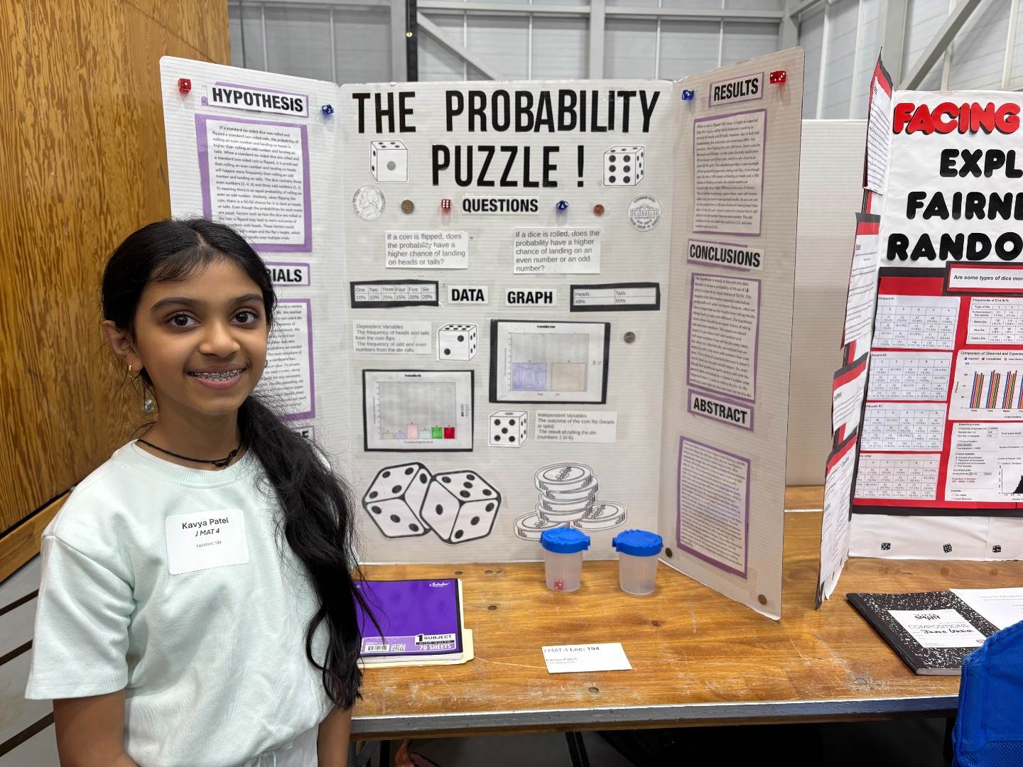 Kavya B Patel won honorable mention in Math